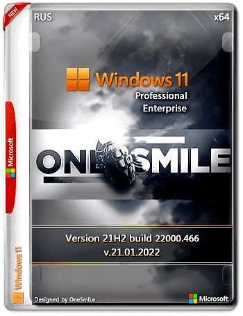 Windows 11 21H2 x64 Rus by OneSmiLe (22000.466)